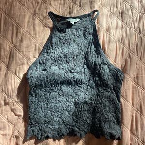 grey lace american eagle tank